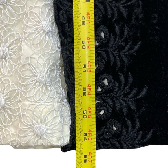 Vintage 70s Formal Gown Empire Waist Black Scallop Velvet Lace Bodice Size Small - Picture 11 of 12